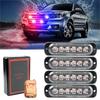 4 in 1 Blinker Notfallleuchte Gelbes Warnlicht Fernbedienung Stroboskope LED Blinkende Stroboskoplichter Für Autos 12v