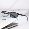 Multi Focal Photochromic Reading Glasses, Fashionable and Versatile, Anti Blue Light Glasses for Both Near and Far Use