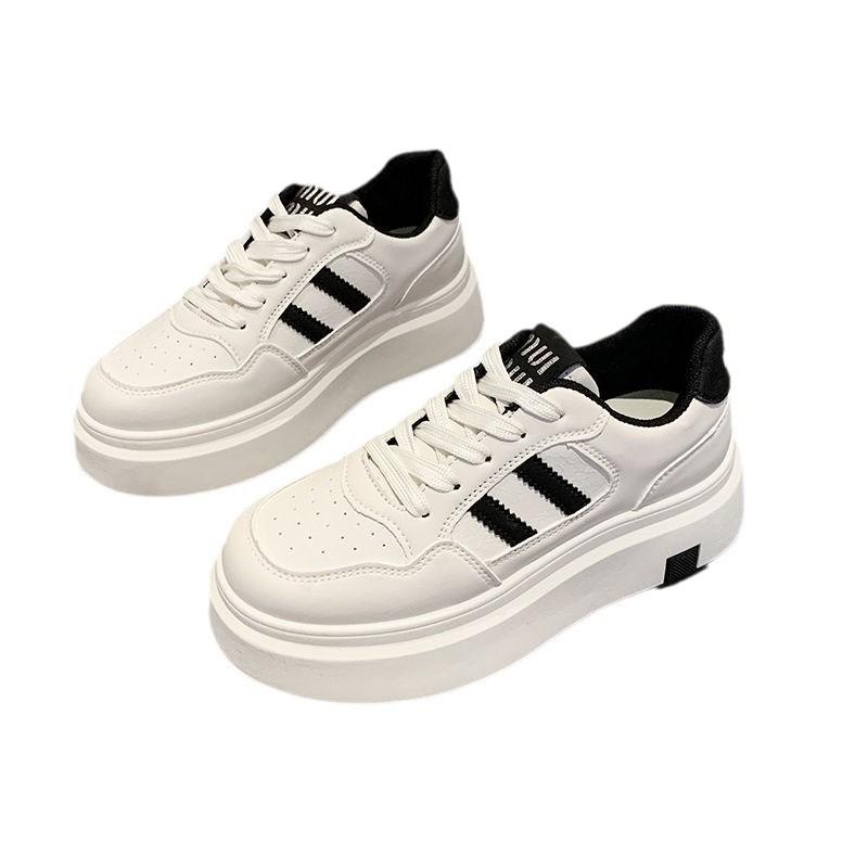 Thick-soled four-season little white shoes women's 2025 new spring versatile Angola red small muffin casual board shoes