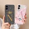 For Samsung Galaxy S25 Edge Case Cute Panda Letters Funda For Samsung S 25 Edge Full Protection Bumper Shockproof Back Cover