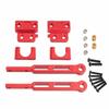 6pcs Durable RC Car OP Rear Axle Black Red Silver Fixing Plate Kit  RC Accessories