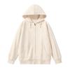 Women's Plush Hooded Cardigan Sweater - Thick, Warm, Zipper Jacket with Pockets for Autumn and Winter, Large Sizes Available