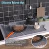 Multifunctional Non-slip Silicone Heat Mat: Protective Induction Cooker & Draining Mat with Convenient Storage