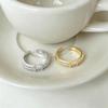 Elegant Diamond-Encrusted Letter Open Ring for Women – Versatile and Chic Design for Index Finger