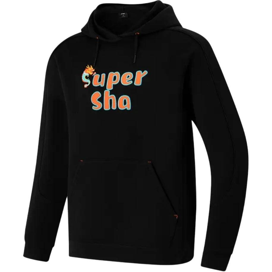 Li-Ning Comfortable Casual Minimalist Hoodie Unisex hoodies Black AWDUJ31-1