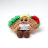 Positive Crochet Dog Doll With Affirmation Card Home Room Decoration Funny Handmade Plush Wool Doll Ornaments Christmas Gifts
