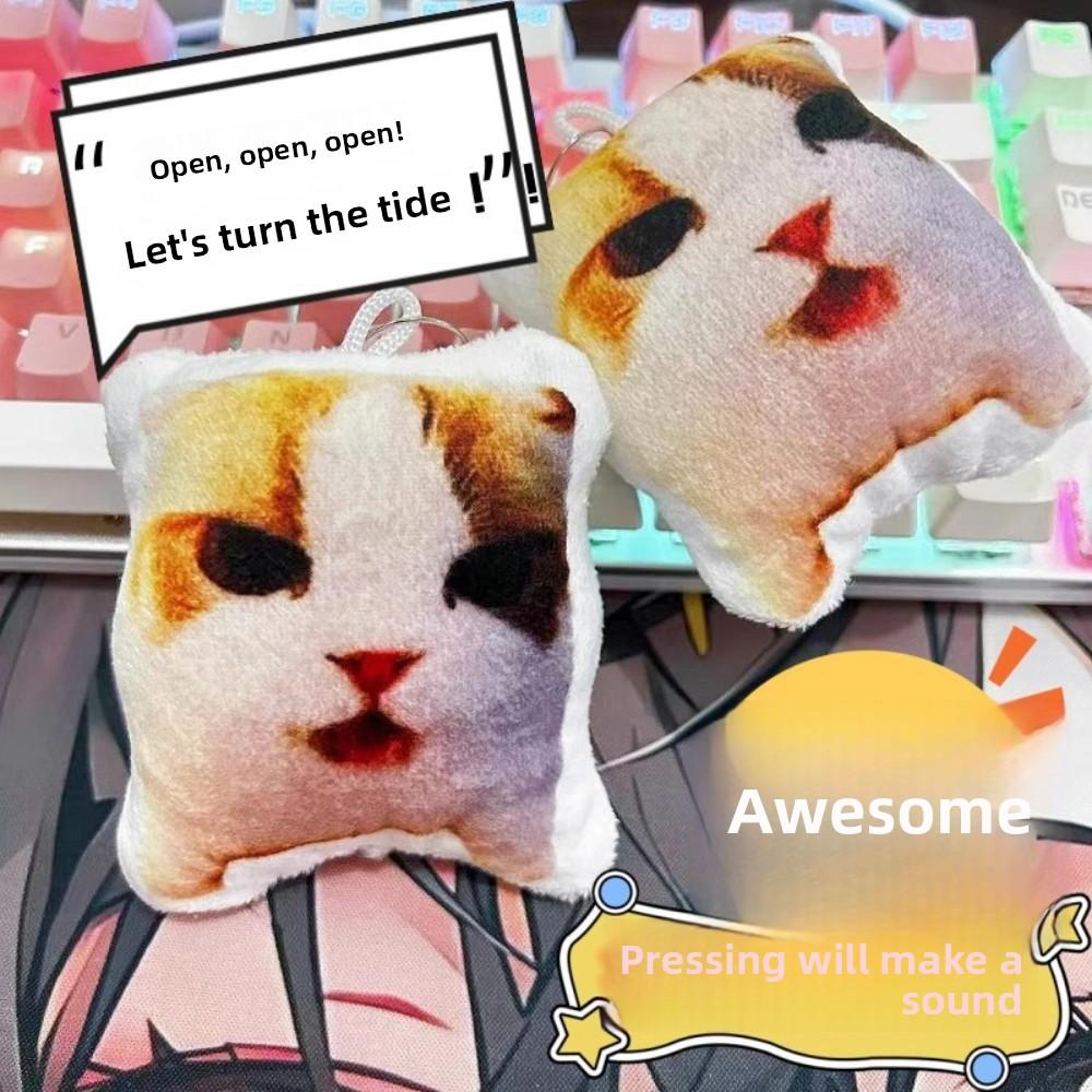 1pcs Meme Cat Voice Keychain-Yang Jian Voice Toy Character Keychain and Bag Accessories