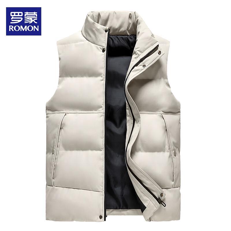 ROMON Men's Stand Collar Padded Vest