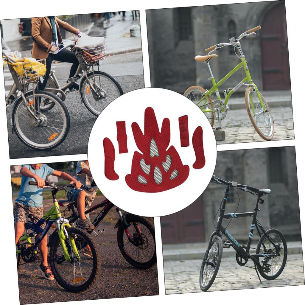 HANABASS 1 Set Bicycle Motorcycle Helmet Inner Pad with Insect Repellent Net