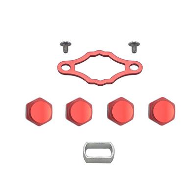 HEIGHTEN Reel Handle Nut Screw Nut Center Nut Lock Nut Lock Plate HEIGHTEN Bait Reel Handle Exclusive (Red) (399)