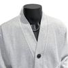 Simple fashion V-neck sweater men's 2025 new fashion men's waffle retro knitting