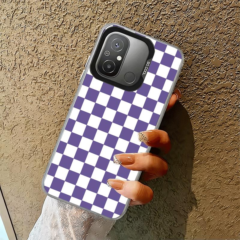 Retro Classic Chess Board Grid Shockproof Phone Case for Xiaomi Poco X7 X6 X5 X3 Pro F7 Ultra M8 Redmi 15C 15 14C 13C 12C 10C 13