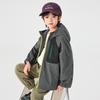 Boys' Hooded Water-Repellent Outdoor Softshell Jacket