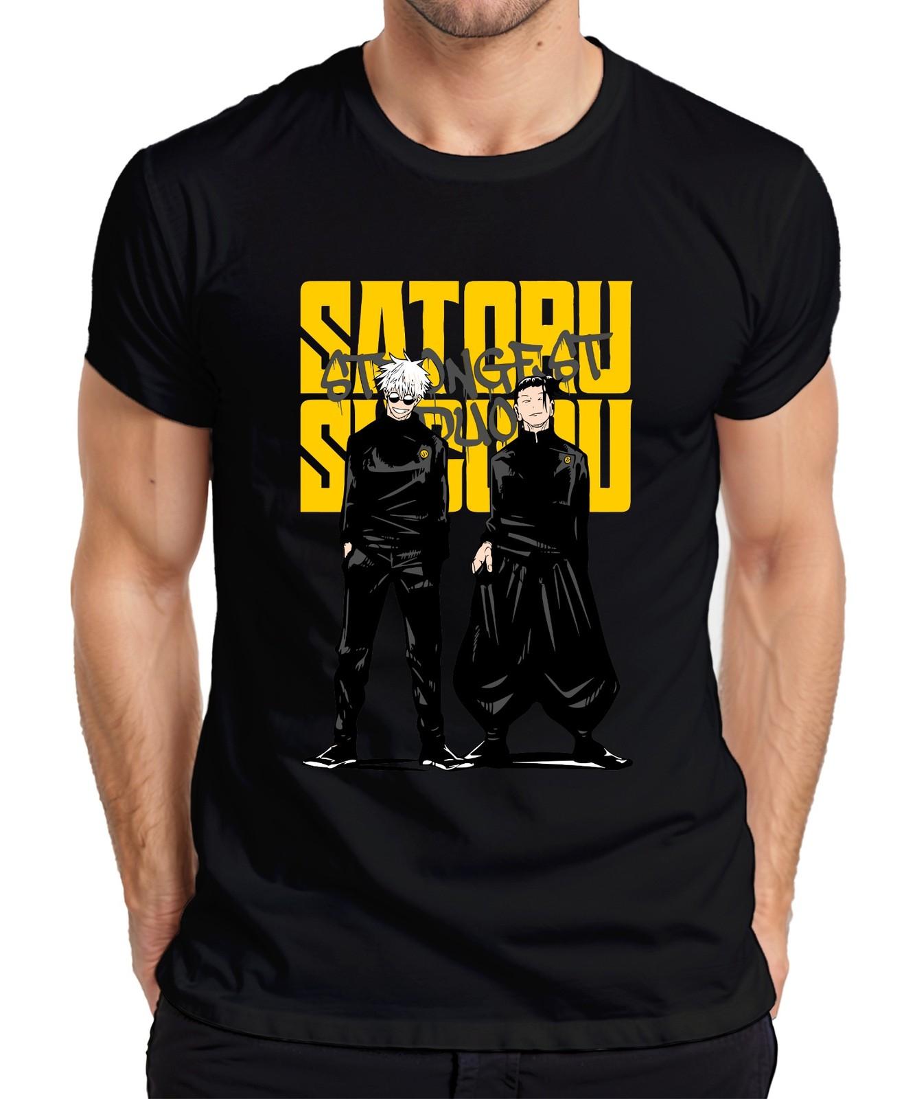 Satoru Gojo Geto Strongest Duo Jujutsu Kaisen Anime Aesthetic Japan Y2K Men s T-- S разноцветный
