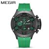 Men'S Multifunctional Chronograph Sports Fashion Silicone Strap 8115