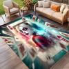 Superhero Print Rug, Washable Floor Carpet, For Entryway Dorm Laundry Room Office Study, Home Decor Birthday Christmas Gift