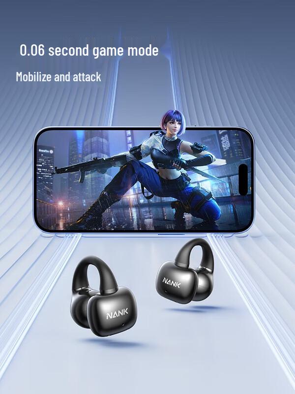 Nanka Clip Super Open-Ear Air Conduction Sports Bluetooth Headphones