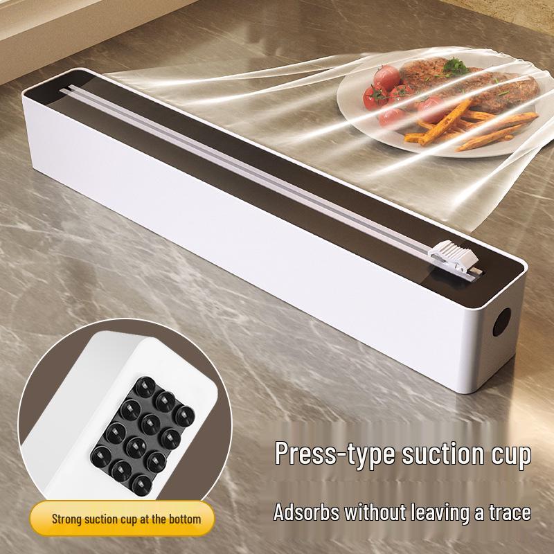 Wall-Mounted Magnetic Cutter for Plastic Wrap, Baking Paper & Foil