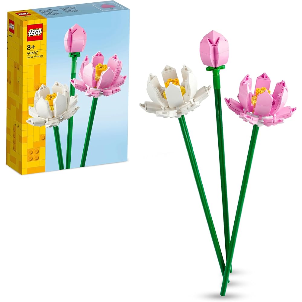 

LEGO Botanical Lotus Flower Building Set 8-10 Years Decorative Toy for Kids