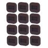 12PCS Felt Felt Caster Cups Beige/Brown 3.15" x 2.76" Hardwood Floor Protectors Non-Slip Mat Furniture Floor Protectors