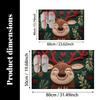 Christmas Cartoon Deer Floor Mat - Anti-Slip Indoor And Outdoor Entrance Floor Mat, Porch Path Carpet, Home Decoration