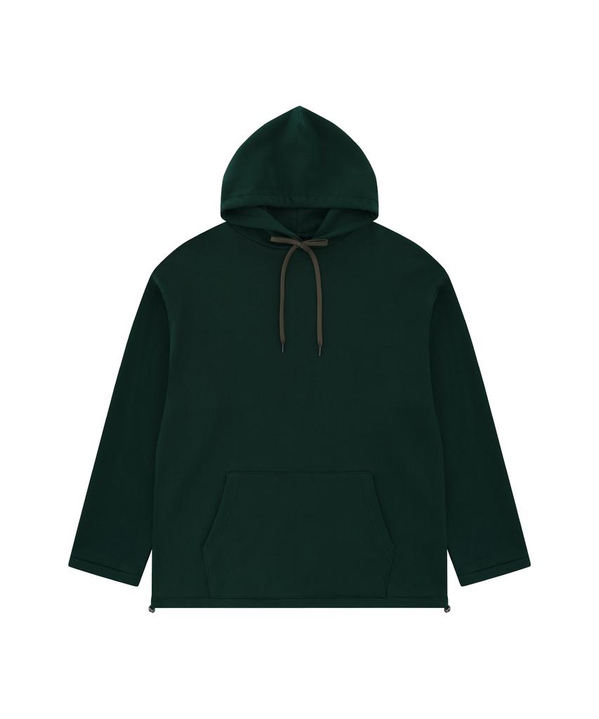 Embroidery Oversized Long Hoody_Green