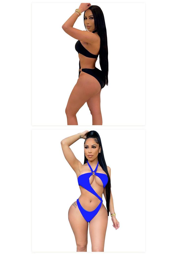 2024 Summer Halterneck Sexy One-Piece Beach Bikini