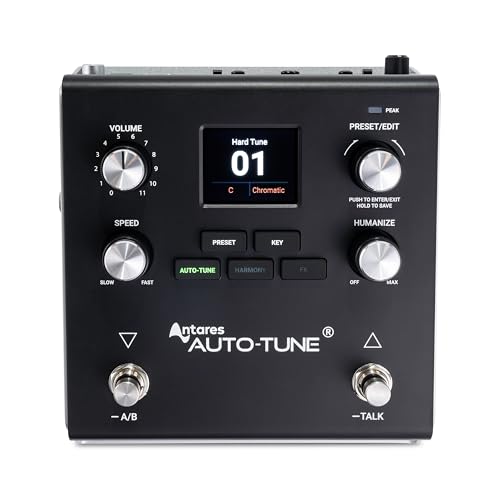 HeadRush VX5 Vocal Effects Pedal with Antares AutoTune, Real-Time Pitch Correction for Vocalists, Vocal Harmony, Guitar and Mic Inputs, and Audio Inte