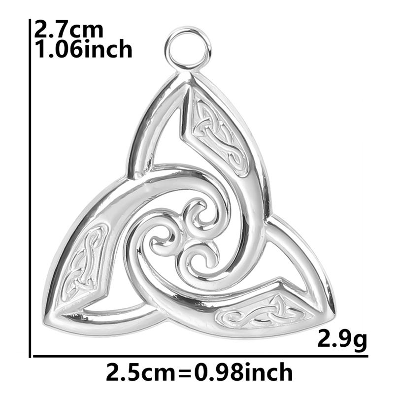 Silver Color Satan Charm Pentagram Star Moon Accessories Witch Celtic Knot No Fade DIY Stainless Steel Charms For Jewelry Making