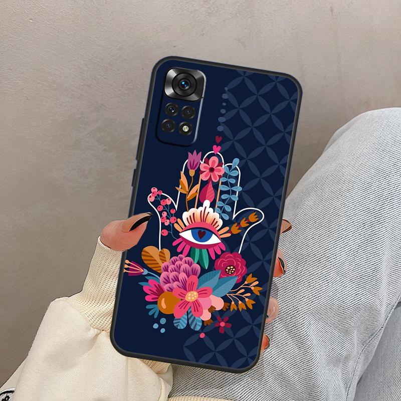 Hamsa Hand Of Fatima For Xiaomi Redmi Note 13 10 12 11 14 15 Pro Plus Case Cover For Redmi 15 13C 12C 14C 10C 15C