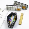 Simple Canvas Pencil Case Stationery Storage Bag Box High-end Pencil Case for Junior and Senior High School Students