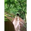 New Chinese Neck Dress Morning Robe High-end Exquisite Temperament Pink Strap Backless Sleeveless Mesh Tube Top Skirt