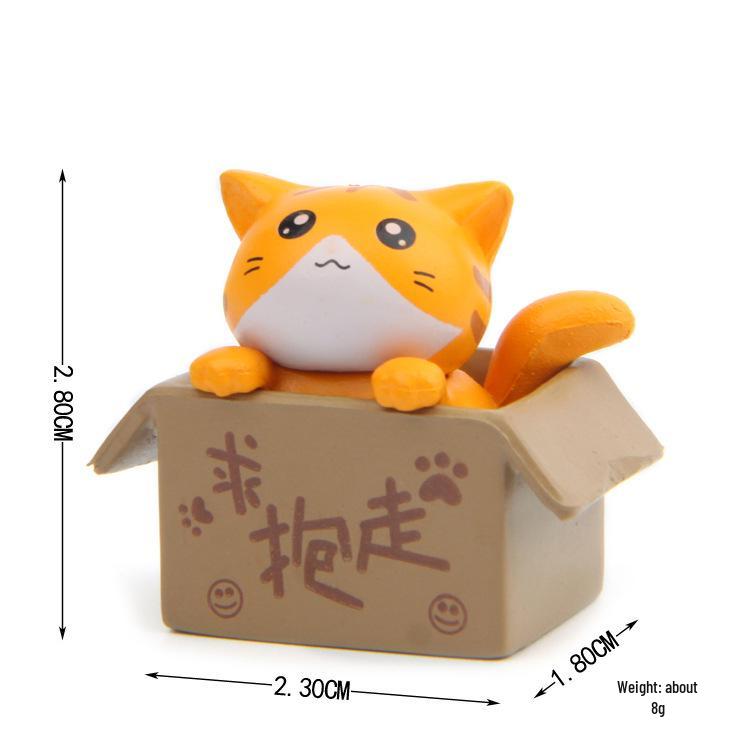 

Cat Micro Landscape Garden Ornament - Cartoon Take Me Away Bonsai Art Decoration. Single Doll Only