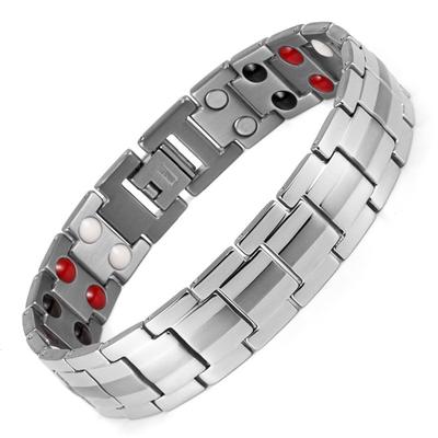 Bracciale bioenergetico magnetico in titanio curativo per gioielli da uomo Braccialetti accessori per pressione sanguigna