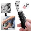 Nagelknipser aus Edelstahl, Fingernagelknipser, kein Spritzen, Nagelschneider mit Nagelfeile, Nägel und Fußnagelzange für dicke Nägel