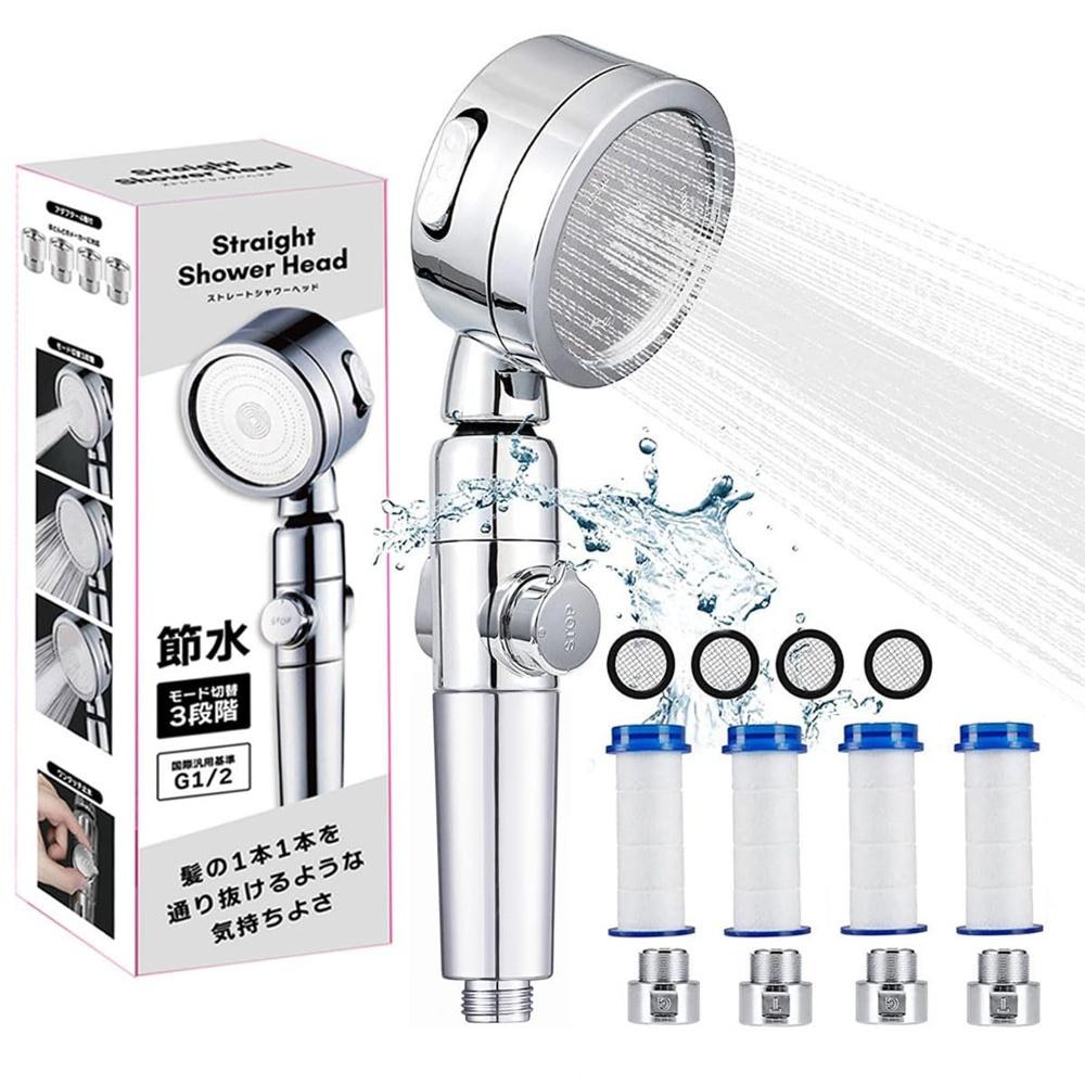 

Chlorine removal, nano bubble shower head, water saving head. effect 70% 360° angle adjustment and 48° up down rotation stop at hand High cleaning
