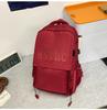 School bag high value letter style junior high school casual simple large capacity travel backpack