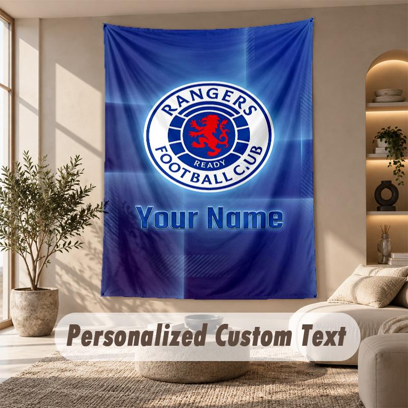 Tapestry Custom Name Text, Wall Hanging Tapestry Home Room DecorRangers FC