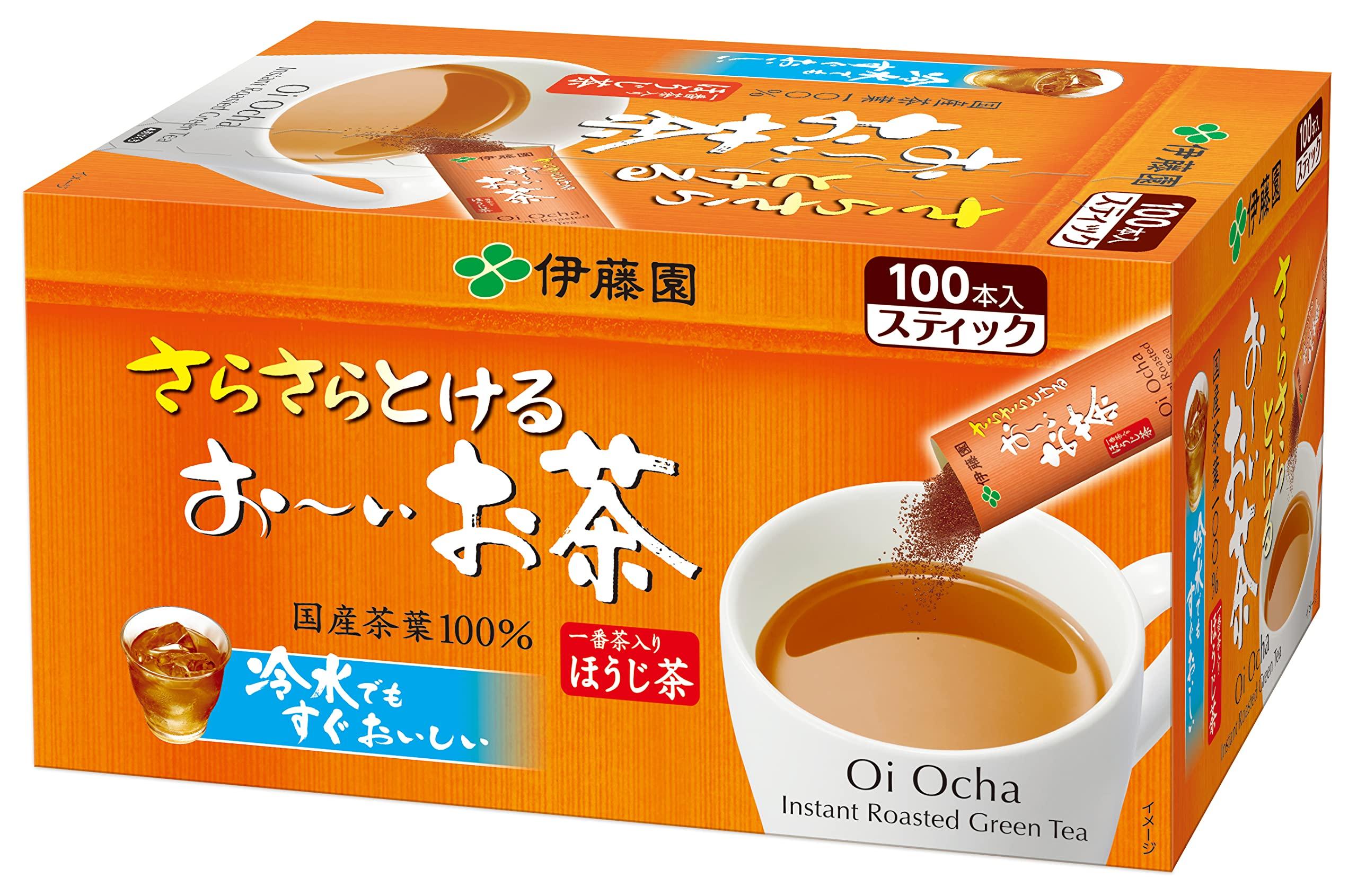 Itoen Oi Ocha Roasted Green Tea x 100 packets Sticks, 0.8g