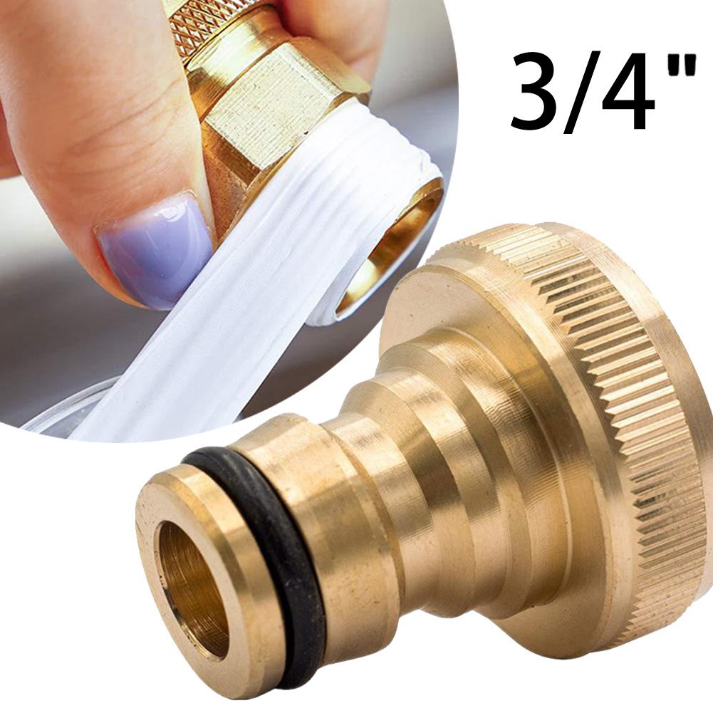 High Quality 3/4 G34in Brass Garden Tap Connector No Leak Water Hose Adaptor