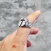 New Product New Creative Design Vintage Cross Crusade Men's Ring