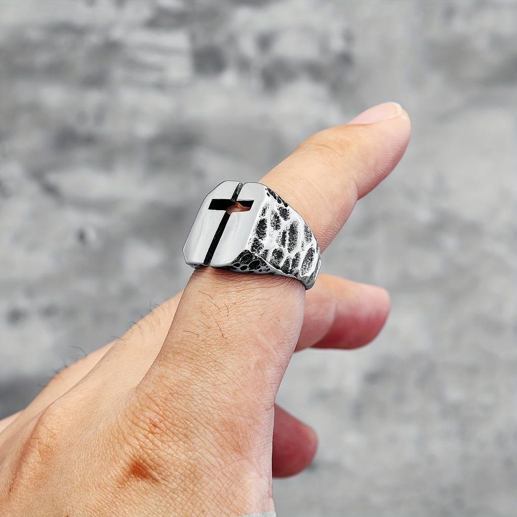 New Product New Creative Design Vintage Cross Crusade Men's Ring