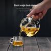 Gaoming Heat-Resistant Glass Penguin Teapot