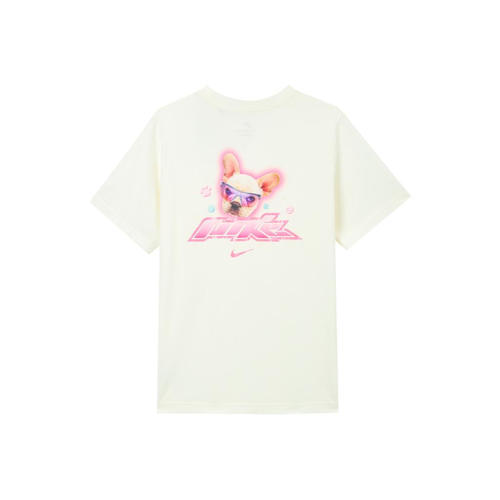 Nike Sportbekleidung Essential Logo-Print Tiermuster Bequem Atmungsaktiv Sport Kurzarm T-Shirt Damen T-Shirt Sail HM4625133