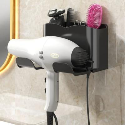 Hair Dryer Storage Rack, Non Perforated Household Multifunctional Rack, Storage Rack for Bathroom Hair Dryers