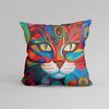 Tiger Cat and Dog Abstract Oil Painting Cushion Cover Home Decoration Art Pillow Cover