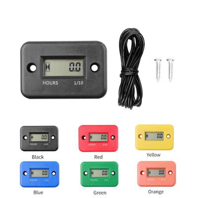Betriebsstundenzähler mit Batterie-Timer, LCD-Digitalanzeige, Drehzahlmesser, Auto, Motorrad, Jetski, Boot, Zähler, Drehzahlmesser, Motorwerkzeug