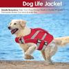 Adjustable High Flotation Dogs Life Vest for Swimming - Ripstop Dog Swimsuit with Reflective Stripes for Small Medium To Large D