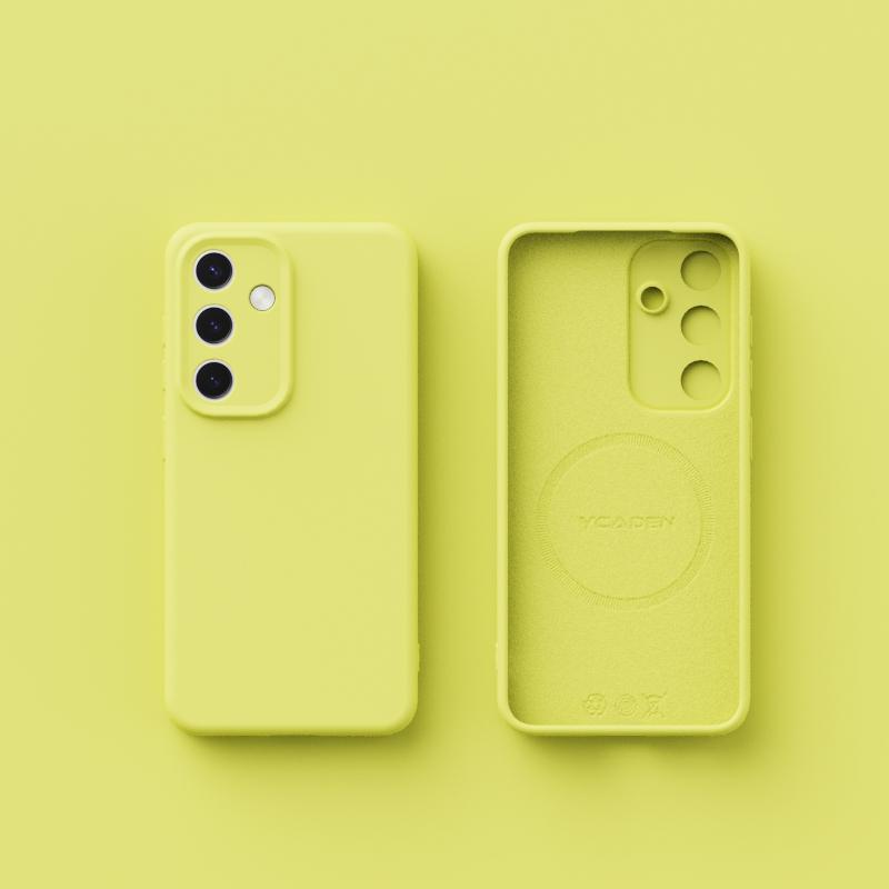 For Samsung S25 S24 Ultra S23 Plus S22 Case Liquid Silicone Matte Soft Lens Protection Slim Shockproof Wireless Charge Magnetic Back Cover