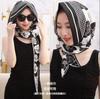 Spring and summer new double-layer double-sided satin silk scarf, hat, sunscreen headscarf, hat, streamer temperament, bag head hat, Feiling